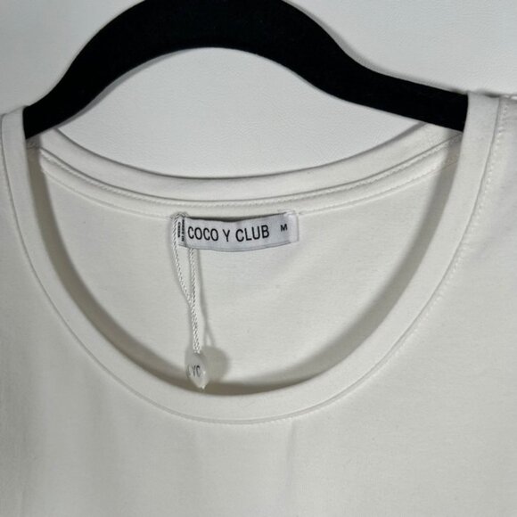 NWOT COCO Y CLUB Rhinestone Smile Crew Neck Short Sleeve T-Shirt Size M - Picture 4 of 13